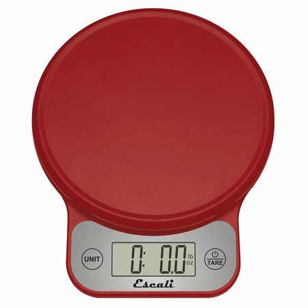 ESCALI Telero 13.2-Lb.-Capacity Digital Kitchen Scale Red T136R